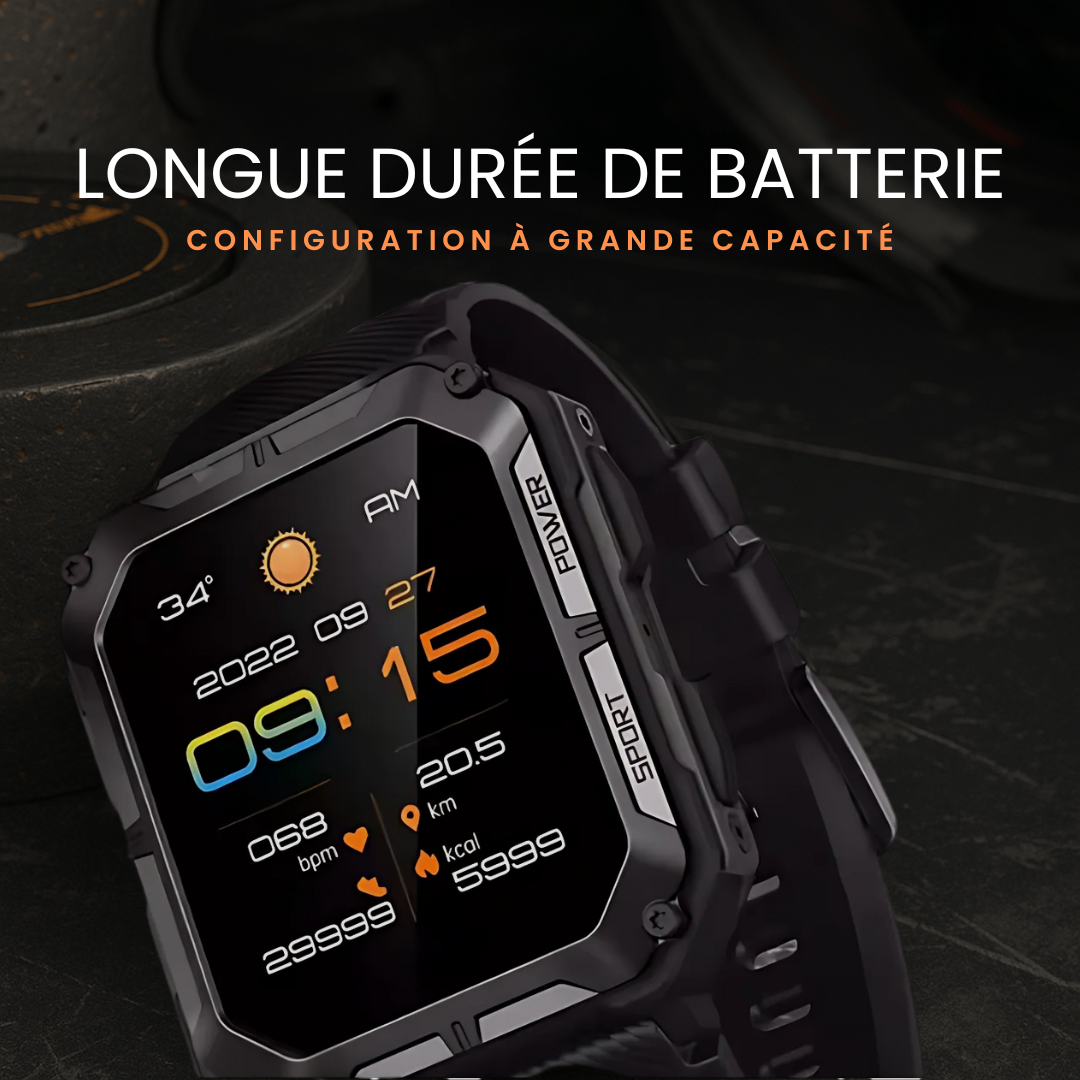 AegisX - La Montre Connectée Incassable (14 jours d'autonomie!)