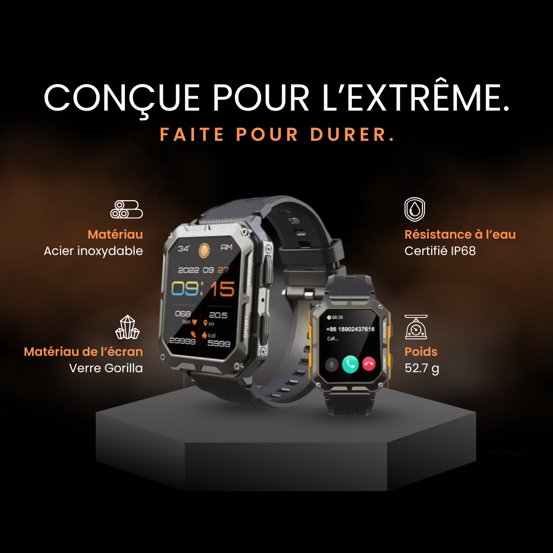 AegisX - La Montre Connectée Incassable (14 jours d'autonomie!)