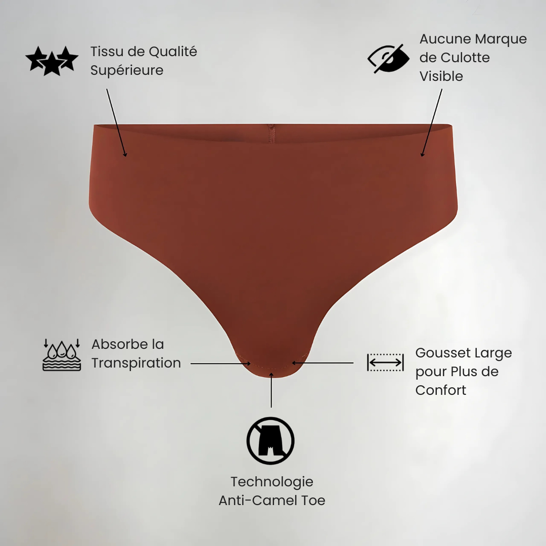 String Taille Haute Invisible - Anti Camel Toe
