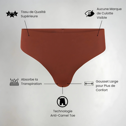 String Taille Haute Invisible - Anti Camel Toe