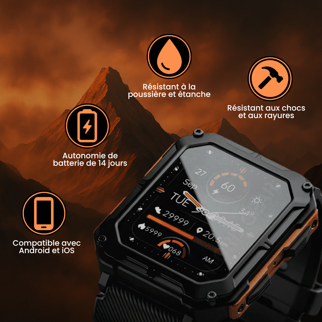 AegisX - La Montre Connectée Incassable (14 jours d'autonomie!)