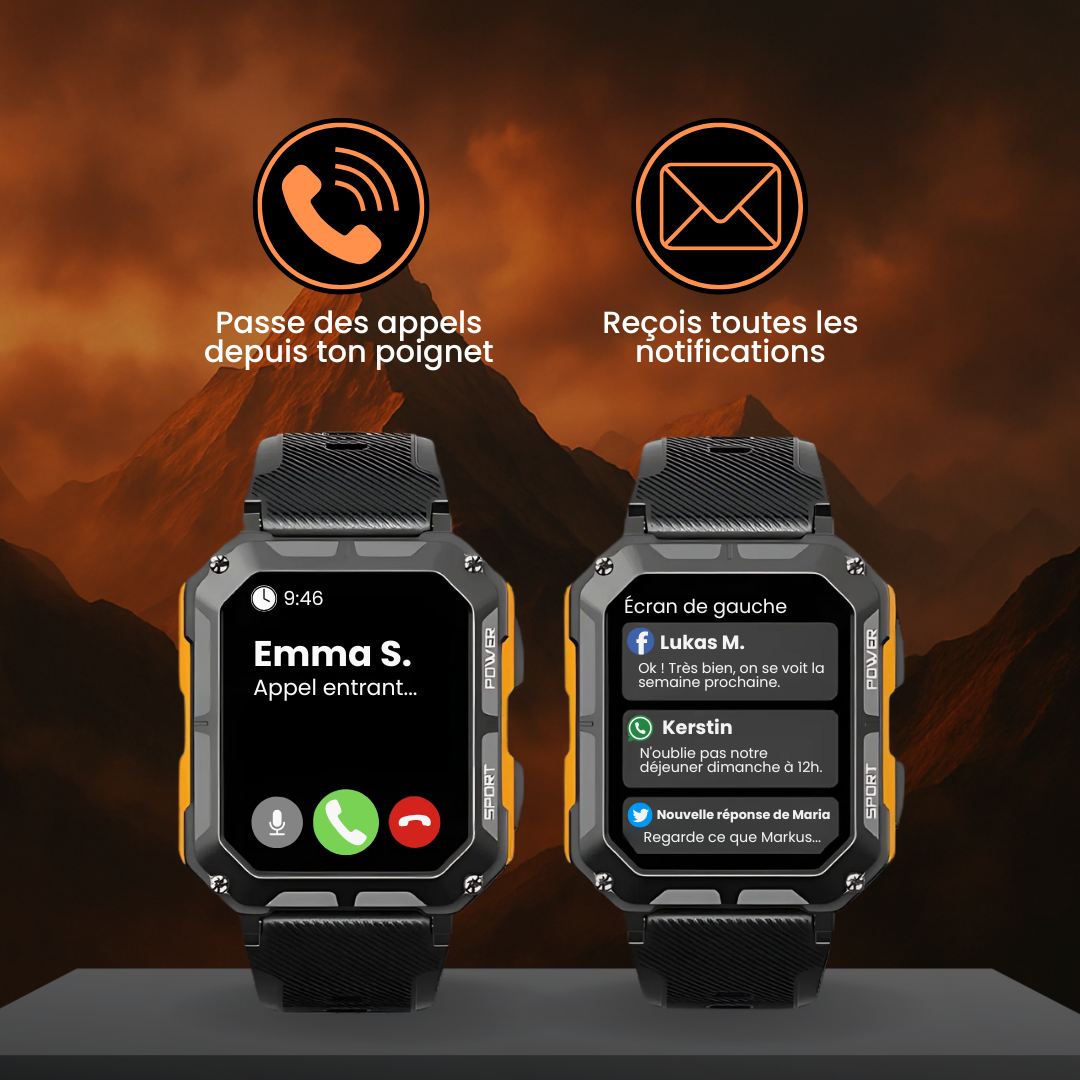 AegisX - La Montre Connectée Incassable (14 jours d'autonomie!)