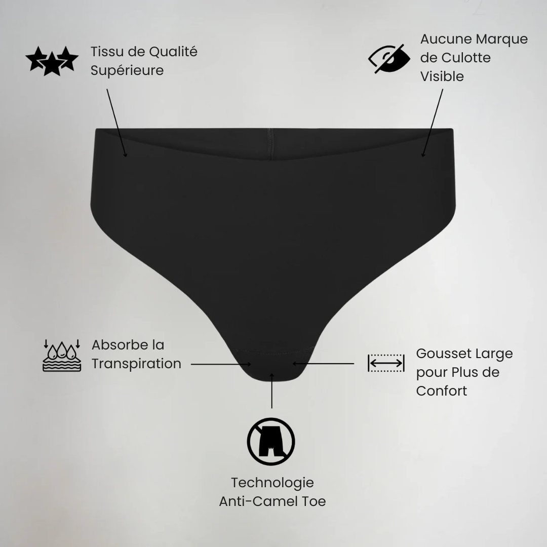 String Taille Haute Invisible - Anti Camel Toe