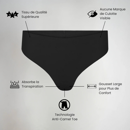 String Taille Haute Invisible - Anti Camel Toe